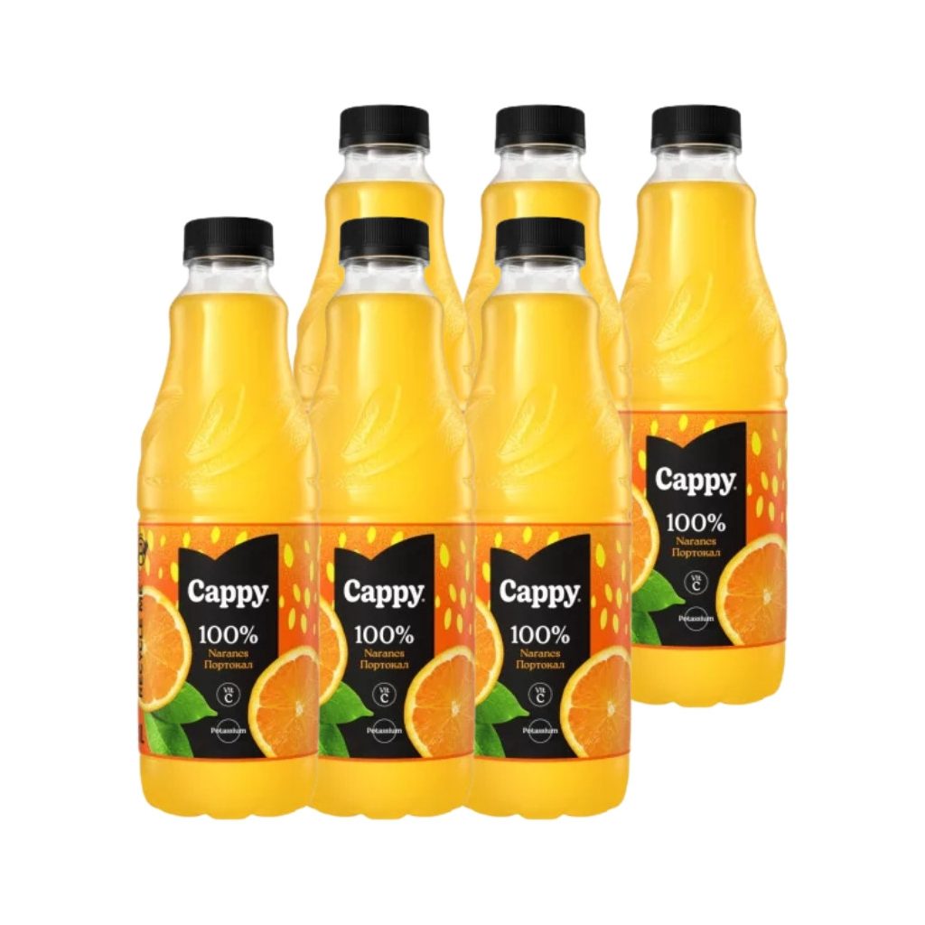 Cappy 100% narancslé gyümölcshússal (6x1 liter)
