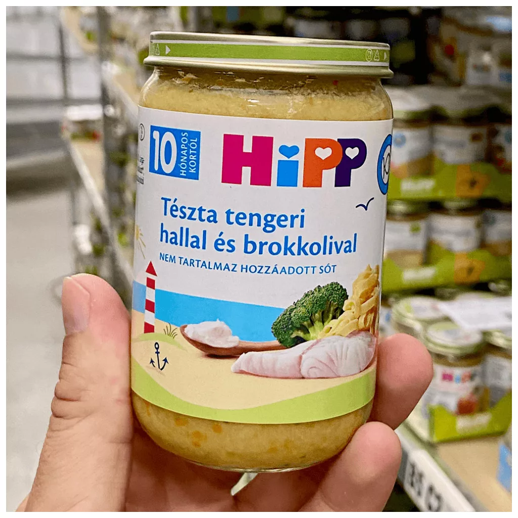 Hipp BIO tészta tengeri hallal és brokkolival, 10 hó+ (6x220 g)