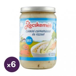   Kecskeméti cukkini csirkehússal és rizzsel, 8 hó+ (6x220 g)