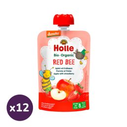 Holle tasakos gyüm.püré Red Bee demeter (12x100 g)