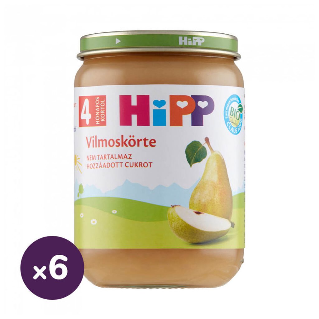 Hipp BIO vilmoskörte, 4 hó+ (6x190 g)