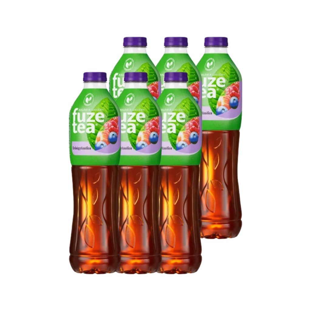 Fuze Tea erdeigyümölcs ízű szénsavmentes üdítőital fekete tea kivonattal (6x1,5 liter)
