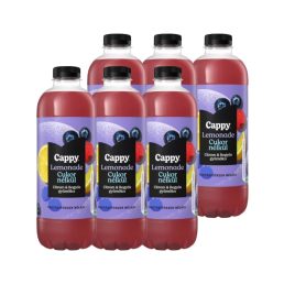   Cappy Lemonade bogyósgyümölcs-citrom ízű szénsavmentes ital édesítőszerekkel (6x1,25 liter)