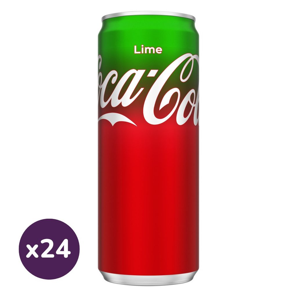Coca-Cola Lime cola- és lime ízű szénsavas üdítőital (24x330 ml)