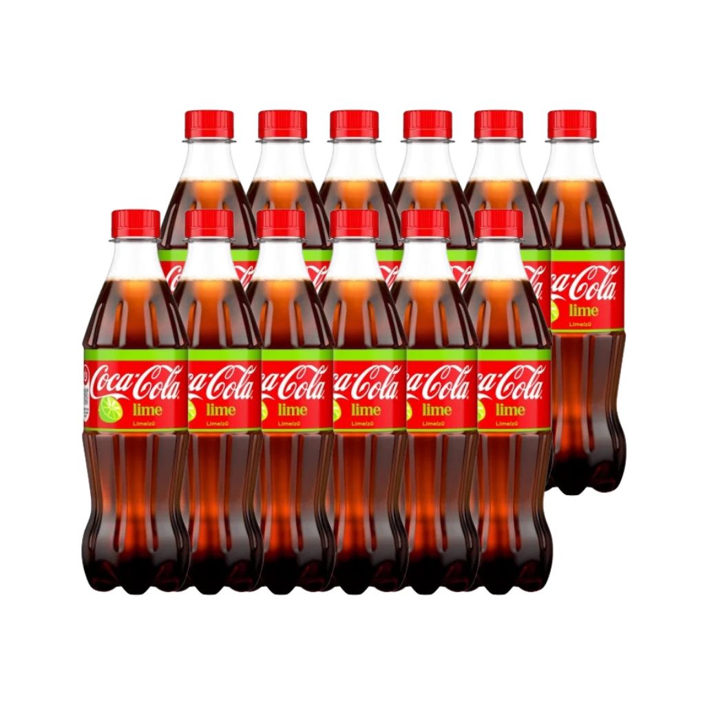 Coca-Cola Lime cola-és lime ízű szénsavas üdítőital (12x500 ml)