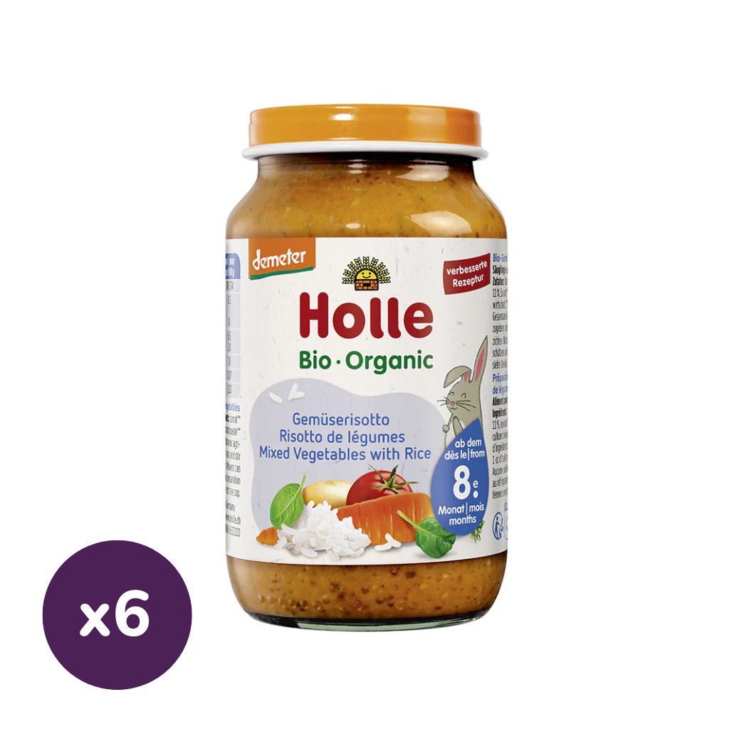 Holle Bio Junior Zöldségrizottó Demeter (6x220 g)