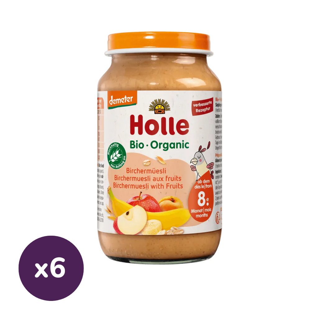 Holle Bio Junior gyümölcsös-gabonás müzli (6x220 g)