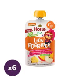Holle Bio Lion gyümölcspürés zabkása 1 év+ (6x110 g)