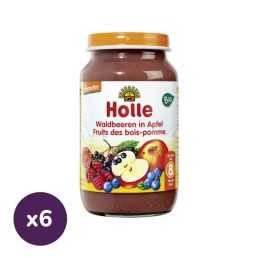Holle Bio Junior almapüré erdei gyümölcsökkel (6x220 g)
