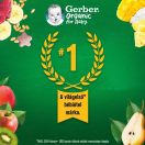 Gerber Organic bio banános málnás gabona snack, 8 hónapos kortól (10x7 g)
