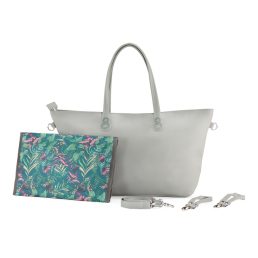   KINDERKRAFT SELECT Pelenkázótáska Treasurebag Light Grey Nature Vibes, Premium
