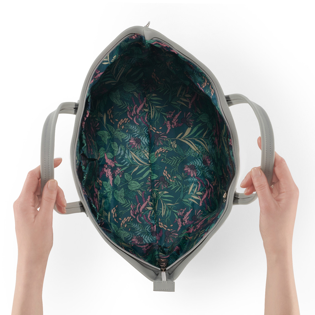 KINDERKRAFT SELECT Pelenkázótáska Treasurebag Light Grey Nature Vibes, Premium