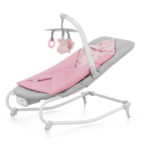 KINDERKRAFT Felio 2 Peony Rose vibráló hinta zenével 0m+, 9 kg-ig
