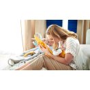 KINDERKRAFT Felio 2 Forest Yellow vibráló hinta zenével 0m+, 9 kg-ig