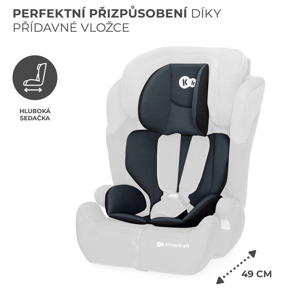 KINDERKRAFT Autósülés Comfort up i-size black (76-150 cm)