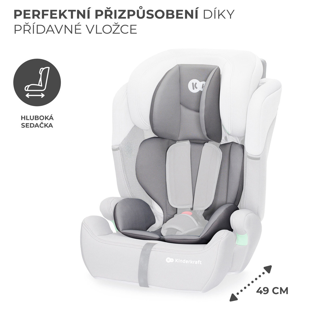 KINDERKRAFT Autósülés Comfort up i-size szürke (76-150 cm)