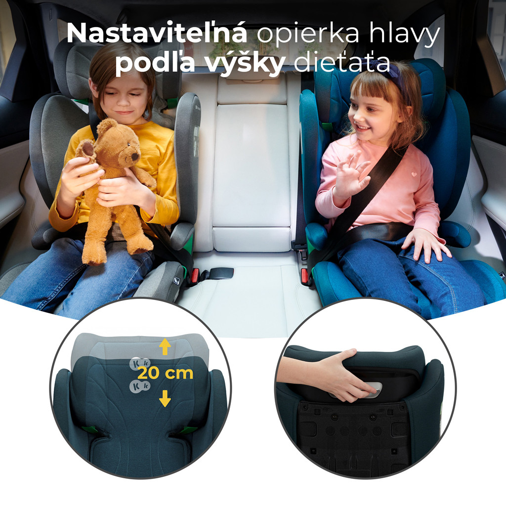 KINDERKRAFT Autósülés Junior Fix 2 100-150 cm Harbor Blue