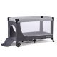 KINDERKRAFT SELECT Utazóágy Leody Grey, Premium