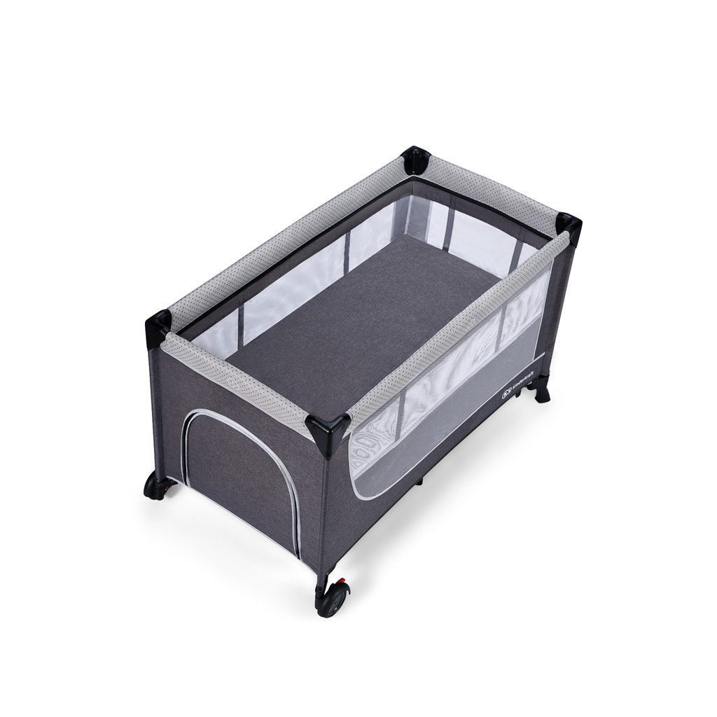 KINDERKRAFT SELECT Utazóágy Leody Grey, Premium