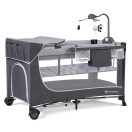 KINDERKRAFT SELECT Utazóágy Leody kiegészítőkkel Leody Grey, Premium