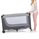 KINDERKRAFT SELECT Utazóágy Leody kiegészítőkkel Leody Grey, Premium