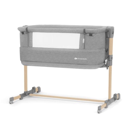 KINDERKRAFT Állítható magasságú gyermekágy Neste grow Light Grey Full Wood