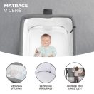 KINDERKRAFT Állítható magasságú gyermekágy Neste grow Light Grey Full Wood