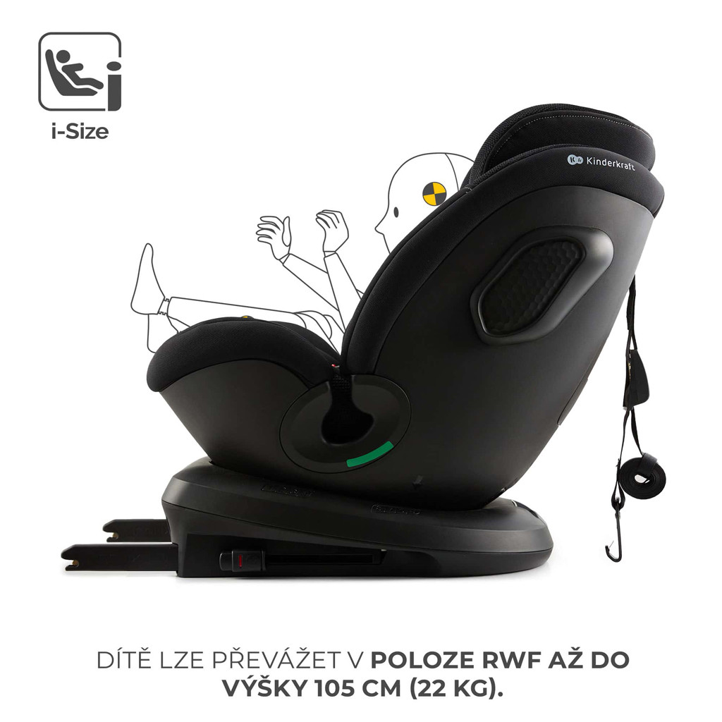 KINDERKRAFT Autósülés Xpedition 3 i-size 40-150 cm Fekete