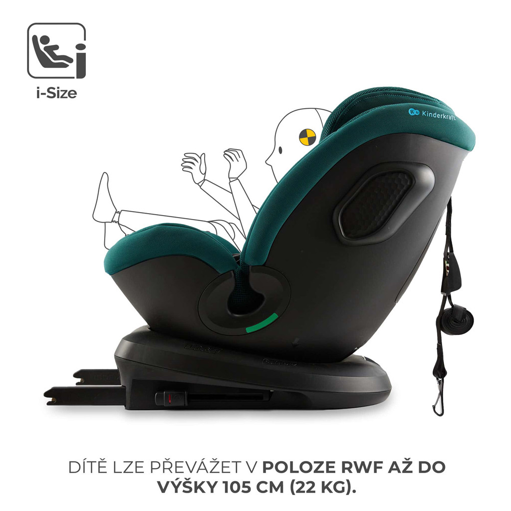 KINDERKRAFT Autósülés Xpedition 3 i-size 40-150 cm Zöld