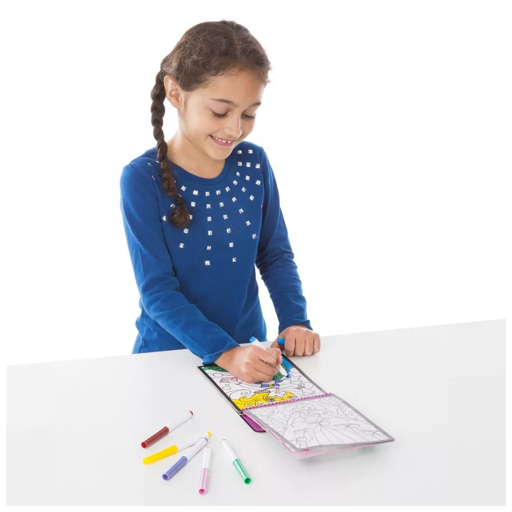 Melissa & Doug Kreatív játék, Ólomüveg színező, tündérek