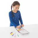 Melissa & Doug Kreatív játék, Ólomüveg színező, tündérek
