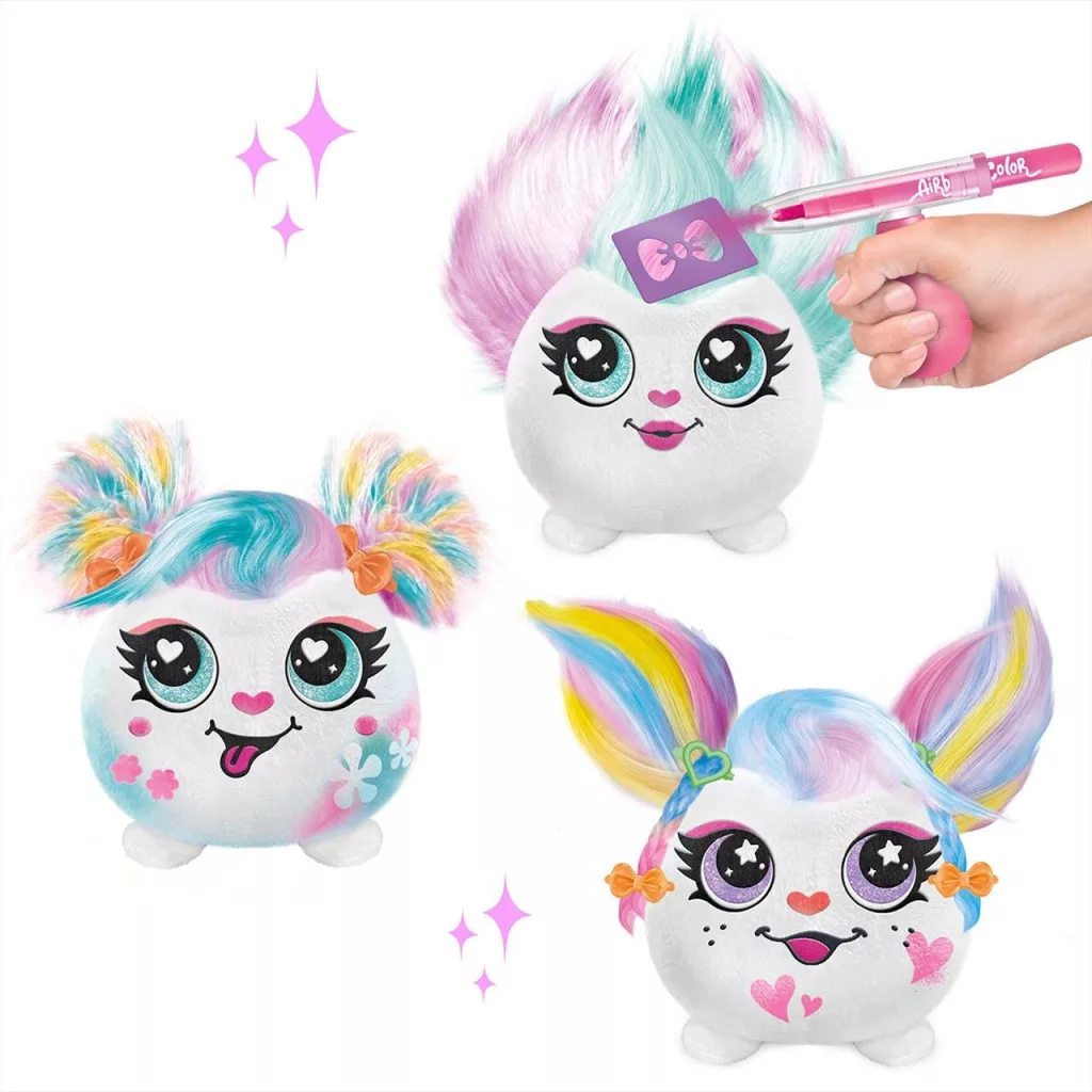 Airbrush Plush színezhező állatok - Hairific mini - többféle