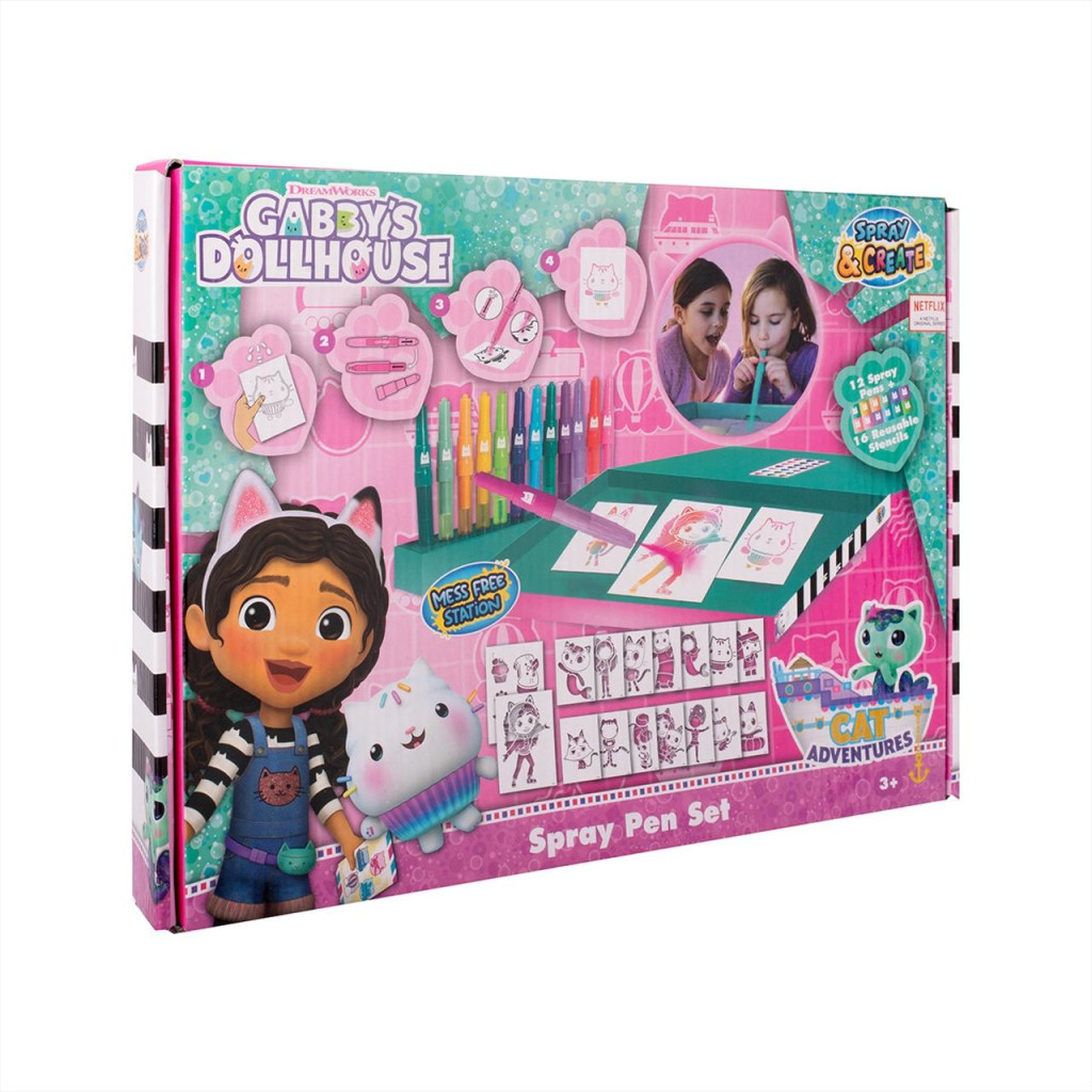 Canenco Gabi babaháza színez szett fújós filccel, asztali nagy szett