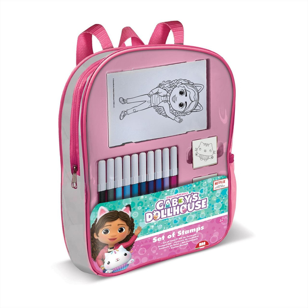 Gabi Babaháza bélyegző szett hátizsákban