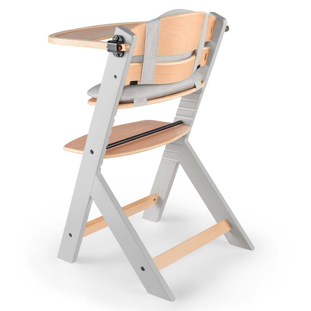 KINDERKRAFT Etetőszék Enock párnázással Grey wooden, Premium
