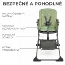 KINDERKRAFT Etetőszék Foldee Zöld