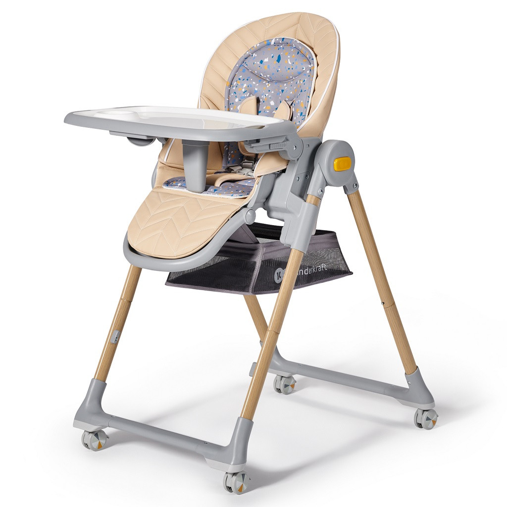 KINDERKRAFT SELECT Etetőszék Lastree Wood, Premium