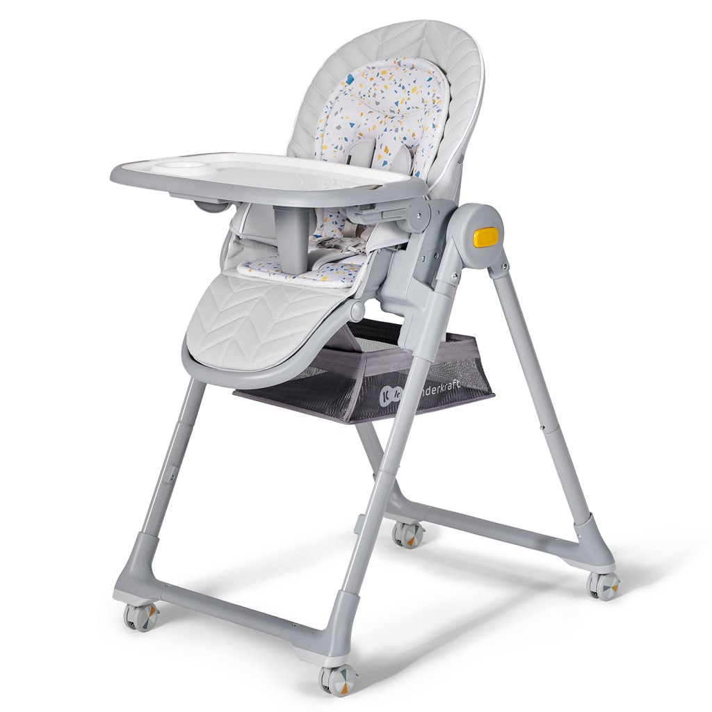 KINDERKRAFT SELECT Etetőszék Lastree Grey, Premium
