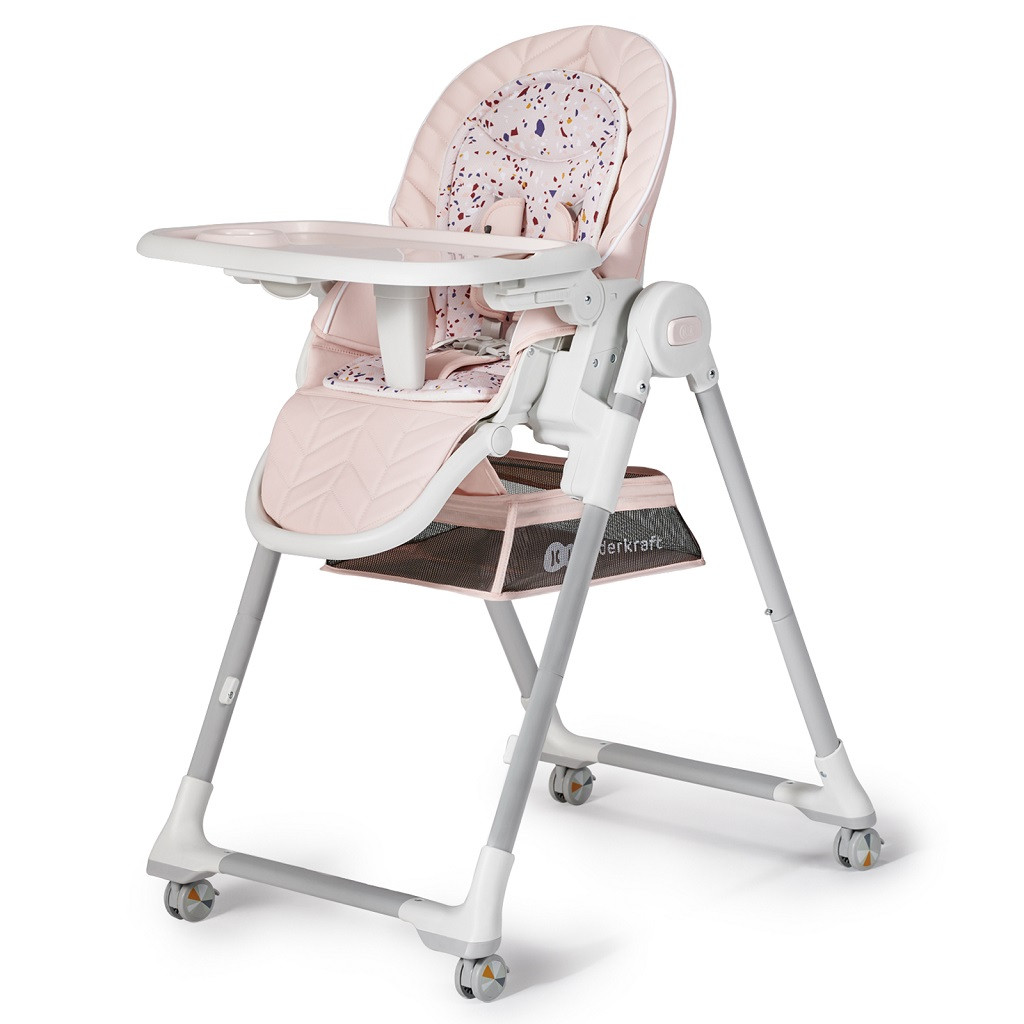 KINDERKRAFT SELECT Etetőszék Lastree Pink, Premium