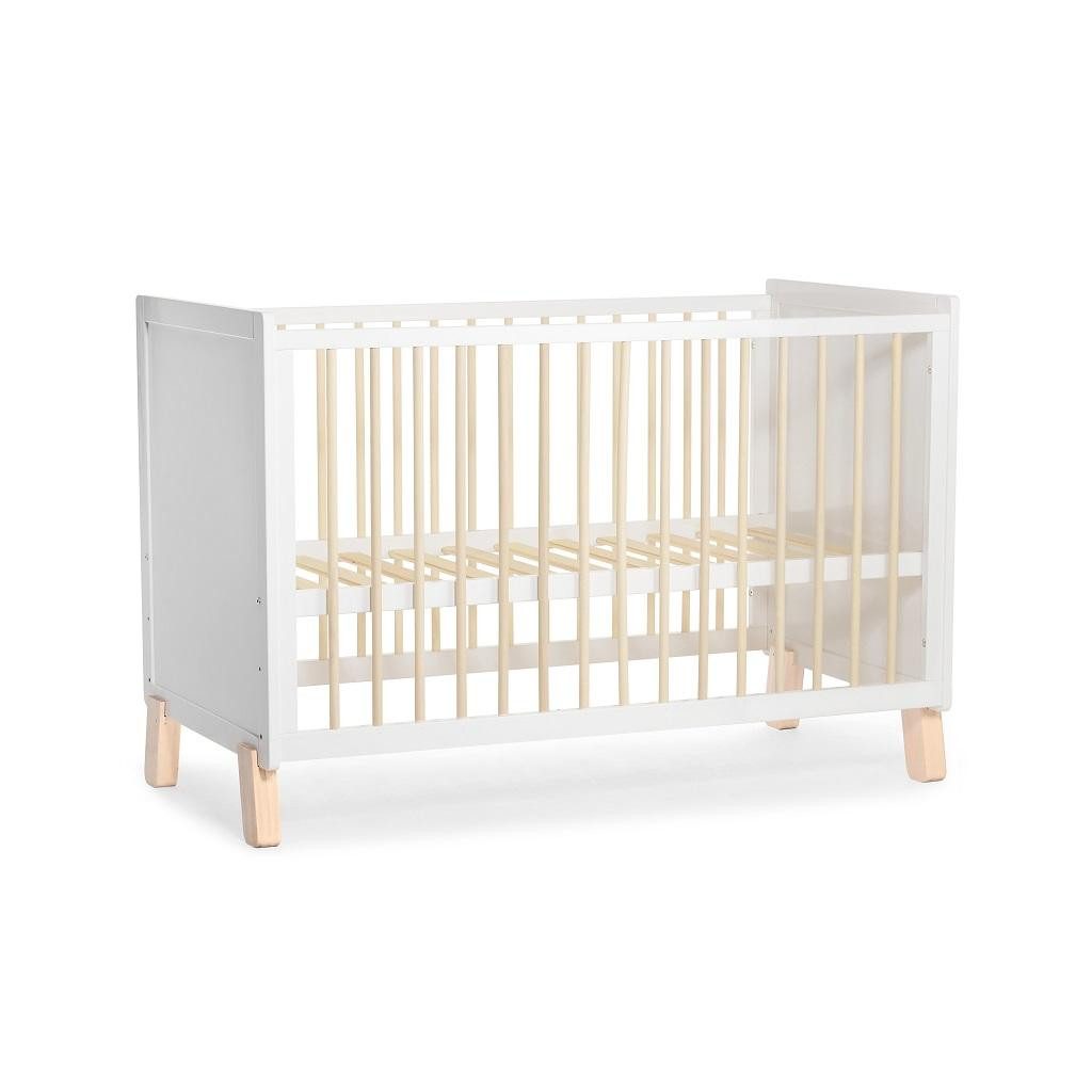 KINDERKRAFT SELECT Fából készült kiságy korláttal NICO White