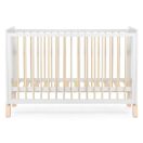 KINDERKRAFT SELECT Fából készült kiságy korláttal NICO White