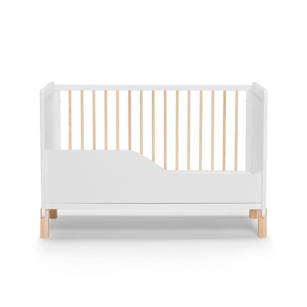 KINDERKRAFT SELECT Fából készült kiságy korláttal NICO White