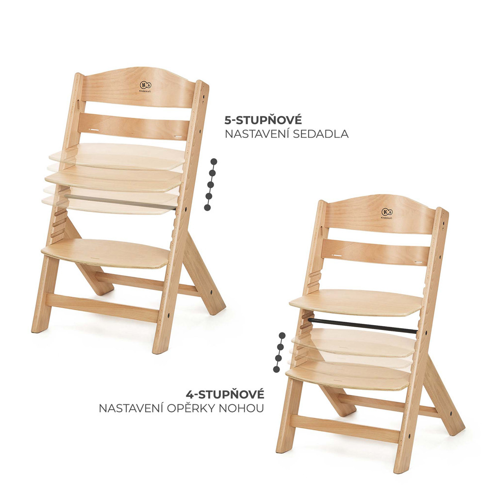 KINDERKRAFT Etetőszék Enock Bézs
