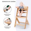 KINDERKRAFT Etetőszék Enock Grey wooden, Premium