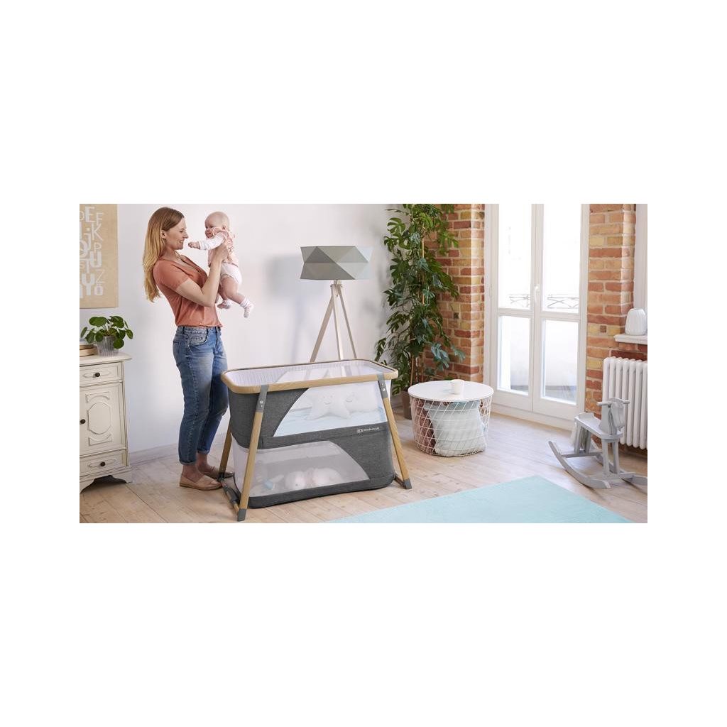 KINDERKRAFT Multifunkciós 4 az 1-ben babaágy Sofi Gray