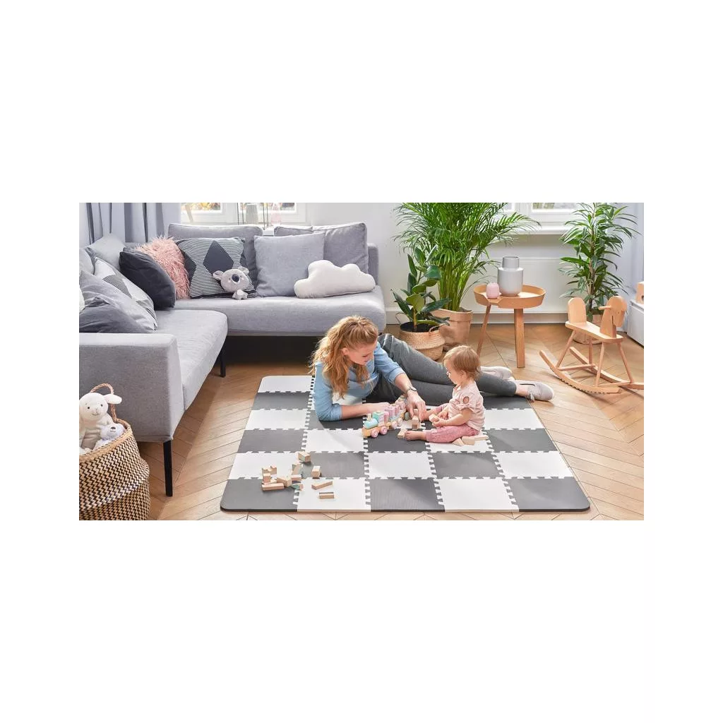 KINDERKRAFT Habos puzzle alátét Luno 150 x 180 cm Fekete, 30 db