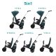 KINDERKRAFT SELECT Easytwist háromkerekű Midnight Green, Premium