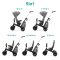 KINDERKRAFT SELECT Easytwist Platinum Grey, Premium tricikli