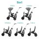 KINDERKRAFT SELECT Easytwist Platinum Grey, Premium háromkerekű bicikli