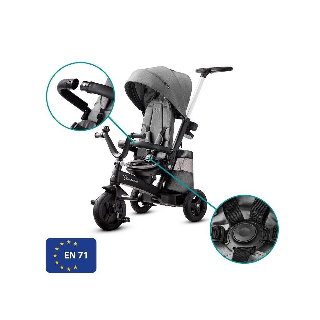KINDERKRAFT SELECT Easytwist Platinum Grey, Premium tricikli